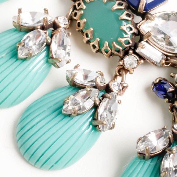 jcrew green stone statement necklace - Picture 8 of 8